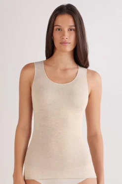 Modal Cashmere Ultralight Wide-Shoulder Top