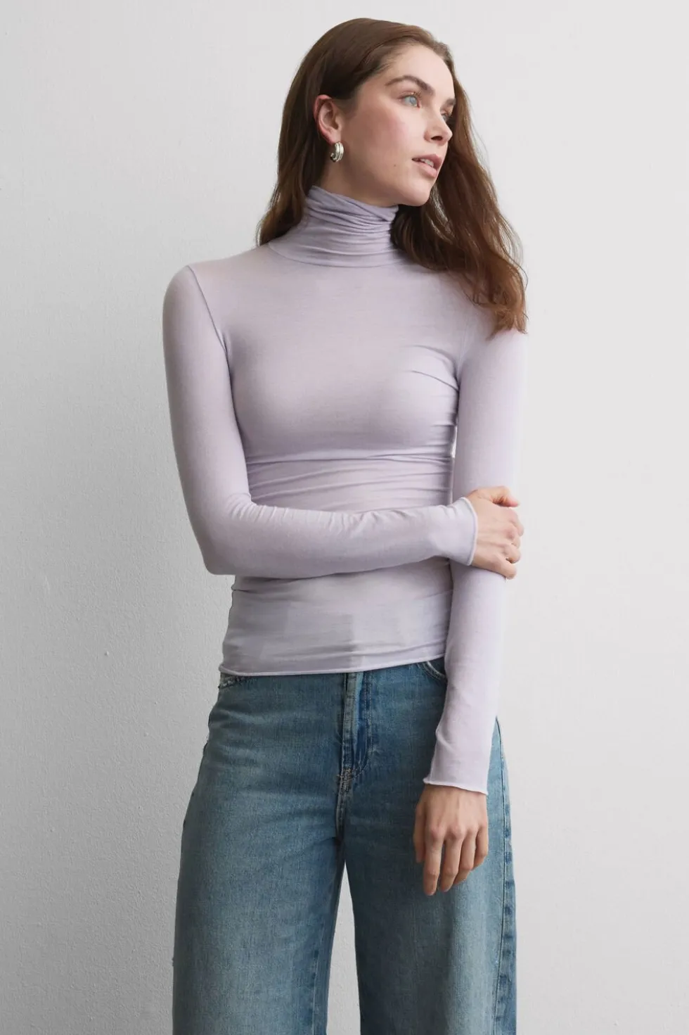 Modal Cashmere Ultralight High-Neck Top