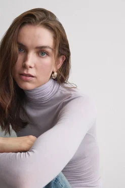 Modal Cashmere Ultralight High-Neck Top