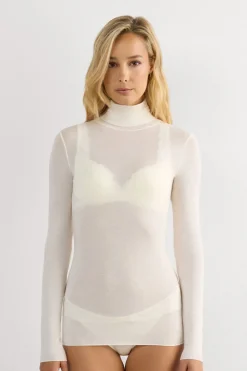 Modal Cashmere Ultralight High-Neck Top