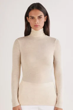Modal Cashmere Ultralight High-Neck Top