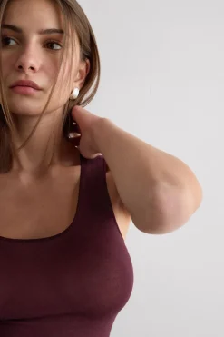 Modal Cashmere Ultralight Wide-Shoulder Top