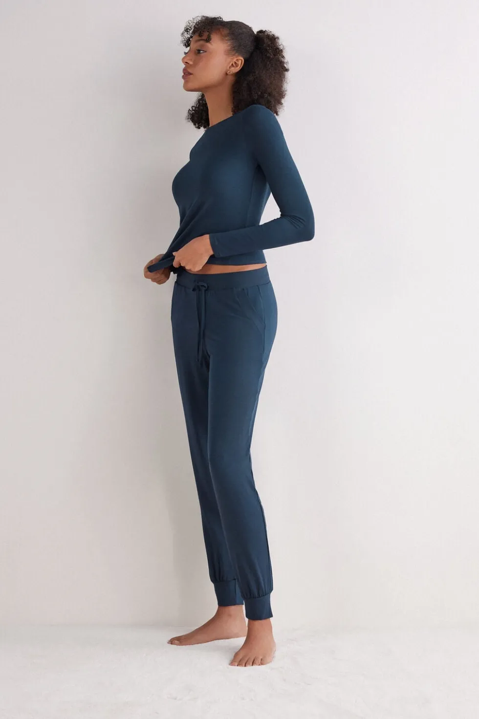 Modal Full Length Cuffed Pants