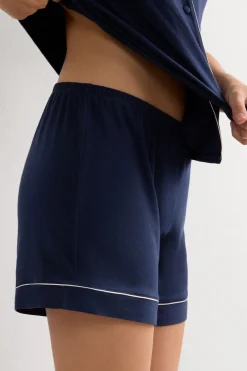 Modal Shorts with Contrast Trim