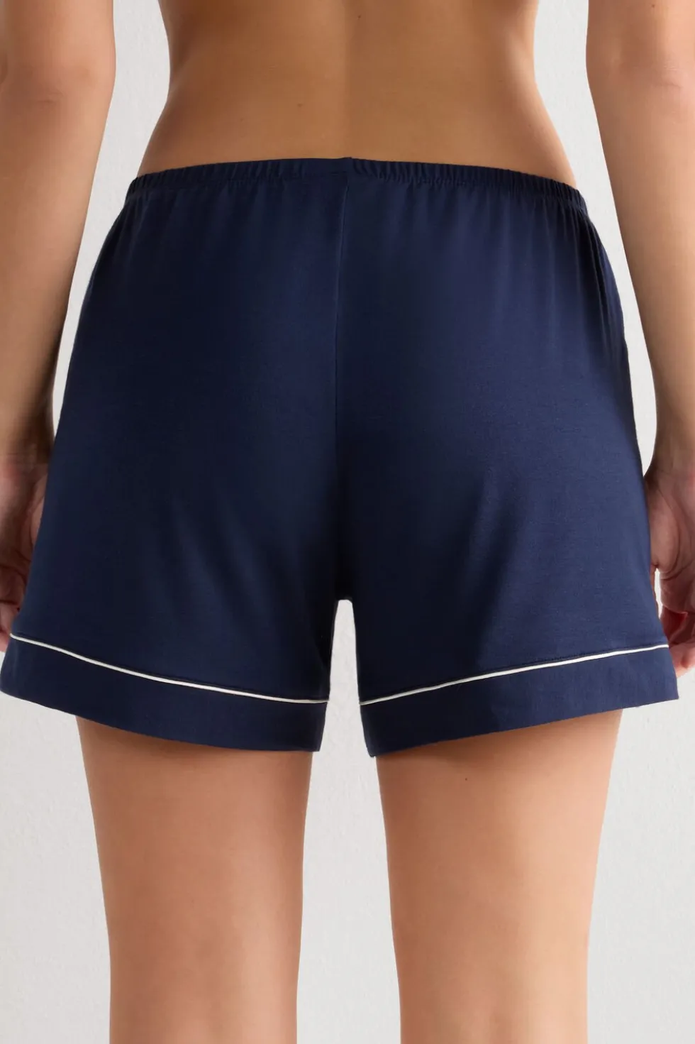 Modal Shorts with Contrast Trim