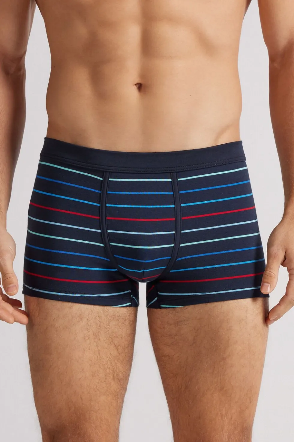 Multicolored Stripe Print Superior Cotton Boxers
