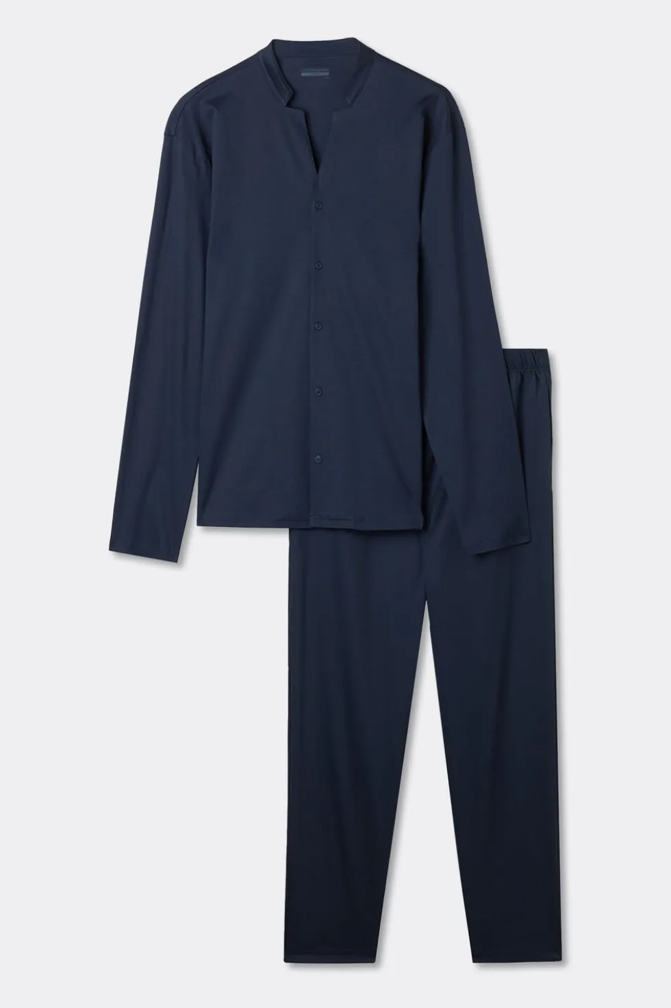 Open Front Full Length Pajamas in Cotton