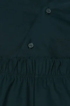 Open Front Full Length Pajamas in Cotton