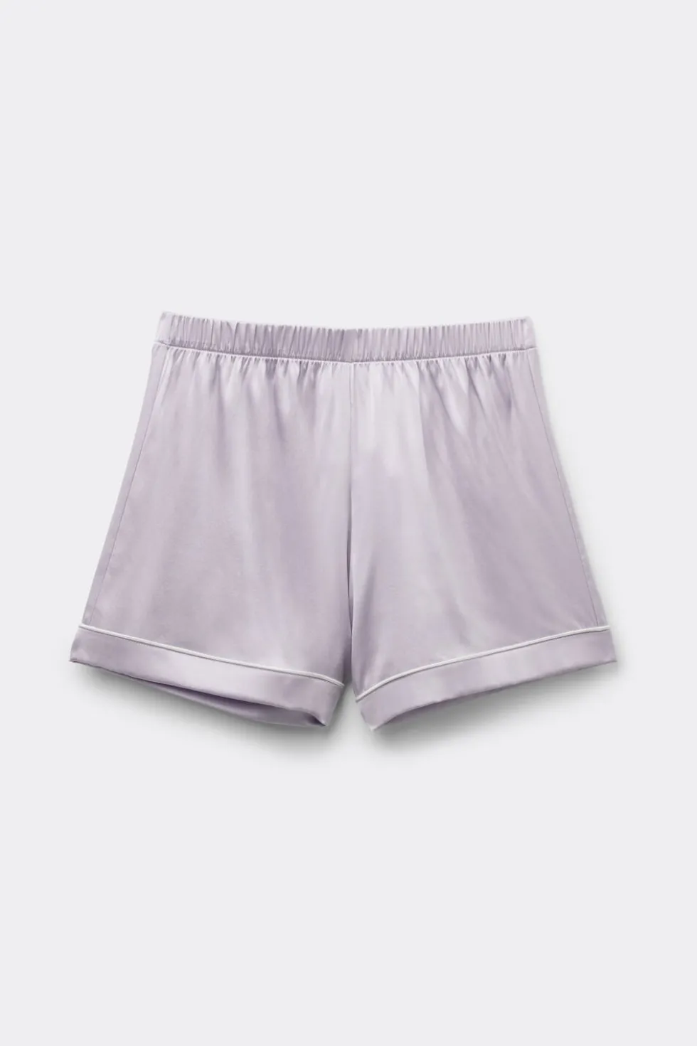 Piped Silk Shorts