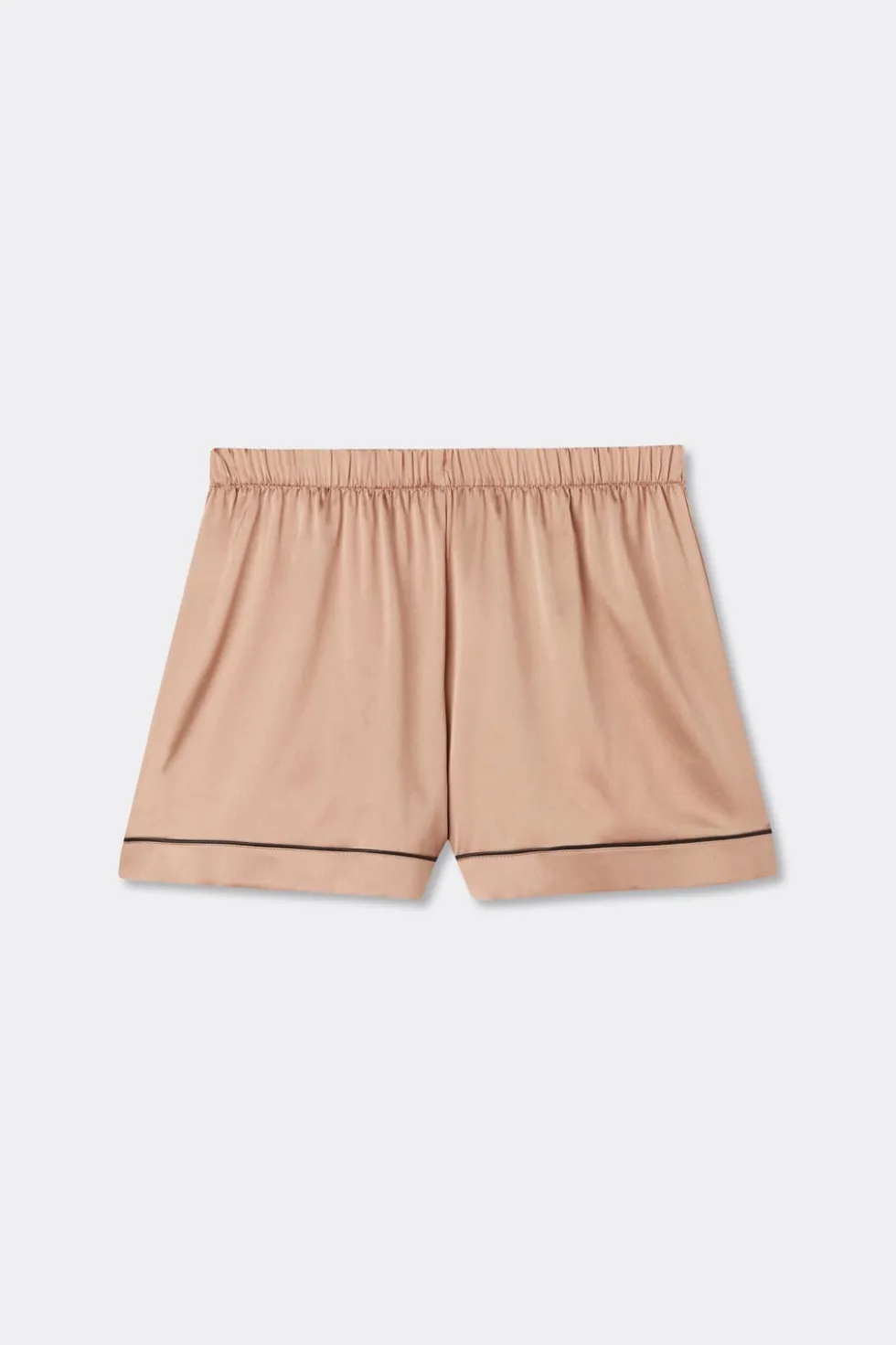Piped Silk Shorts