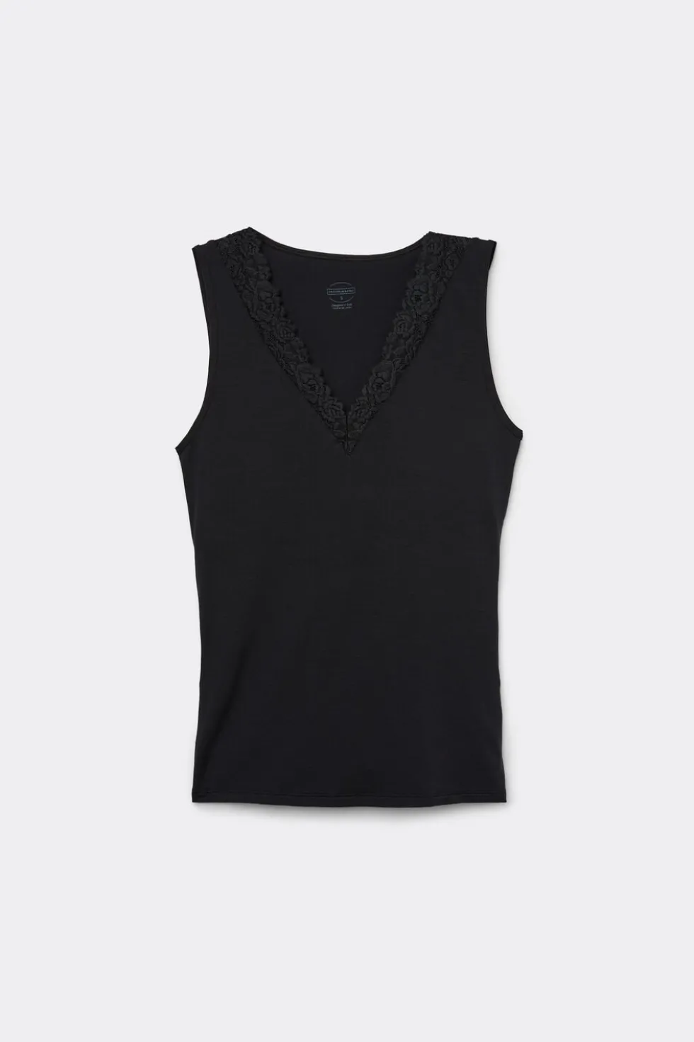 Pretty Flower Modal and Lace Tank Top