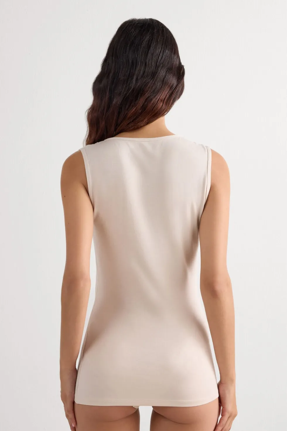 Pretty Flower Modal and Lace Tank Top