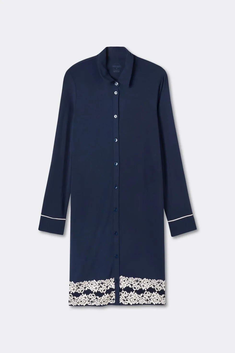 Pretty Flower Open Front Nightshirt