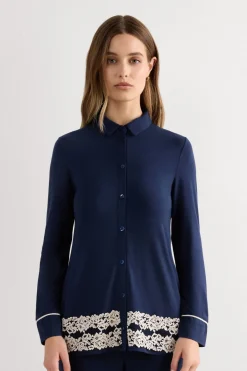 Pretty Flowers Button Up Shirt in Modal