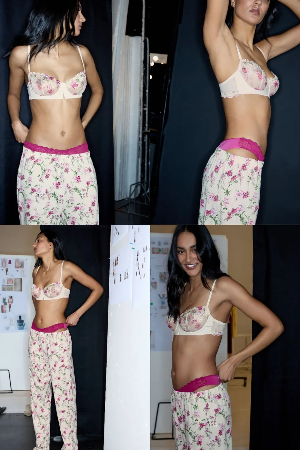 Pretty Flowers Print Denise Balconette Bra