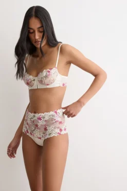 Pretty Flowers Print Denise Balconette Bra