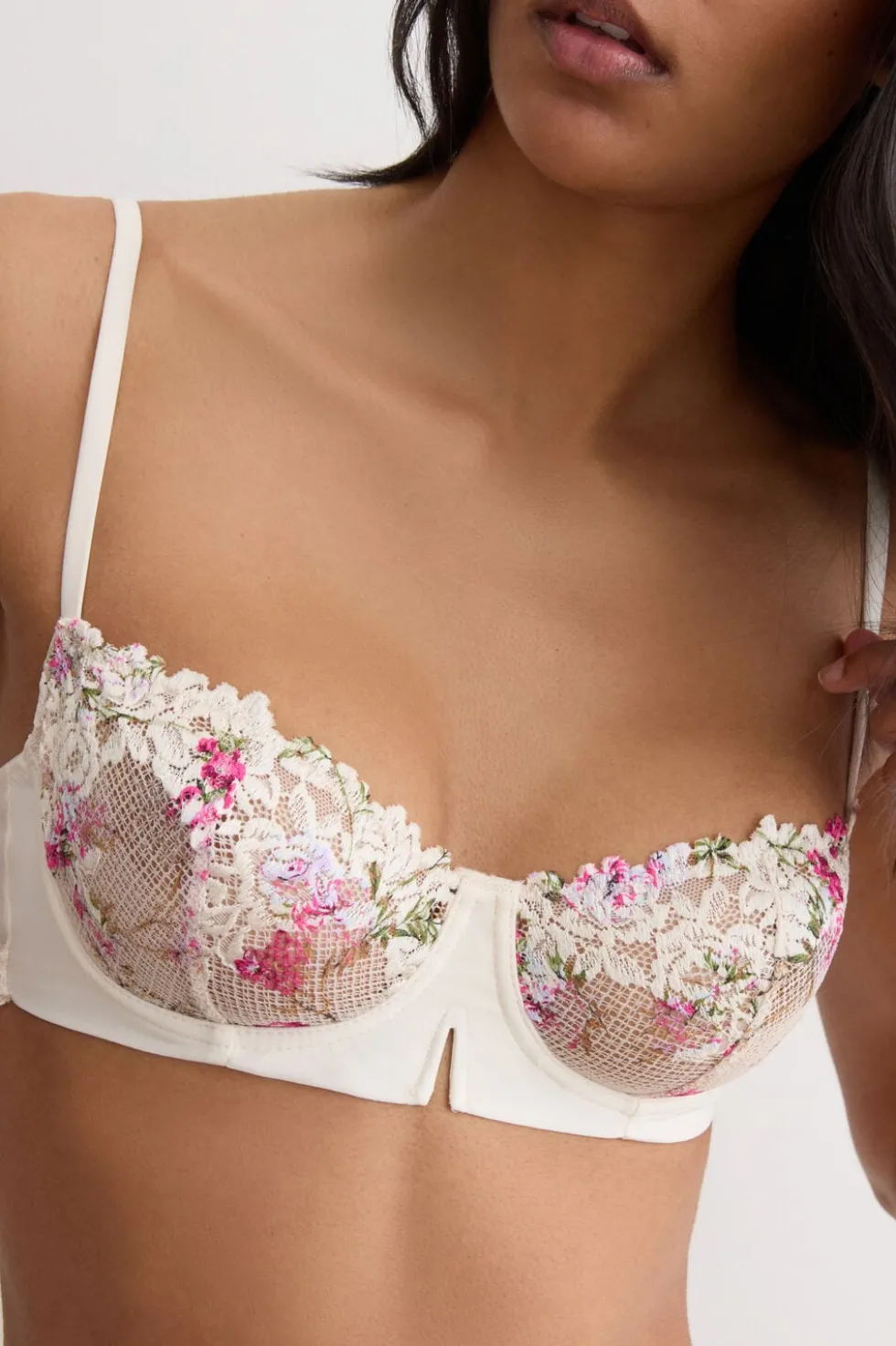 Pretty Flowers Print Denise Balconette Bra