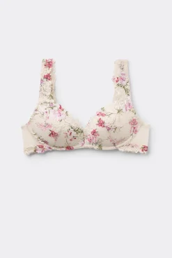 Pretty Flowers Print Gioia Super Push-Up Bra