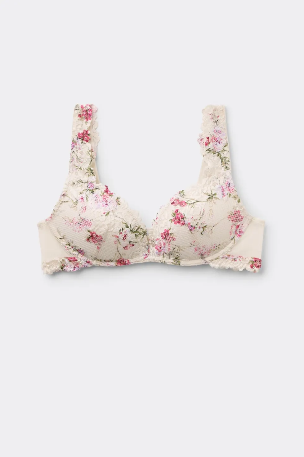 Pretty Flowers Print Gioia Super Push-Up Bra