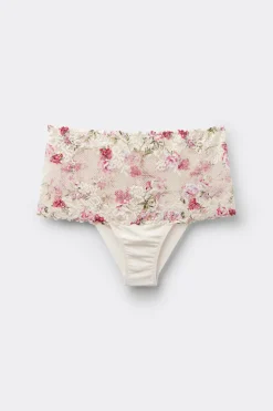 Pretty Flowers Print Hipster Brazilian