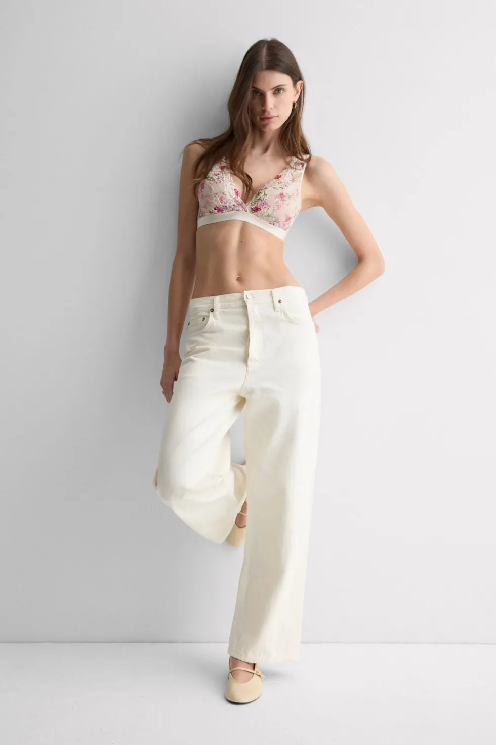 Pretty Flowers Print Lara Triangle Bra