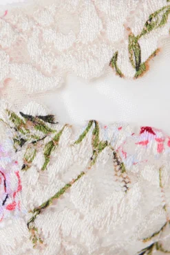 Pretty Flowers Print Thong