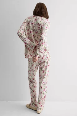 Pretty Flowers Printed Superior Cotton Full Length Pajamas