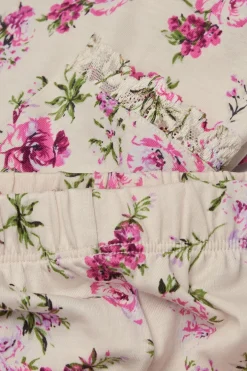 Pretty Flowers Printed Superior Cotton Full Length Pajamas
