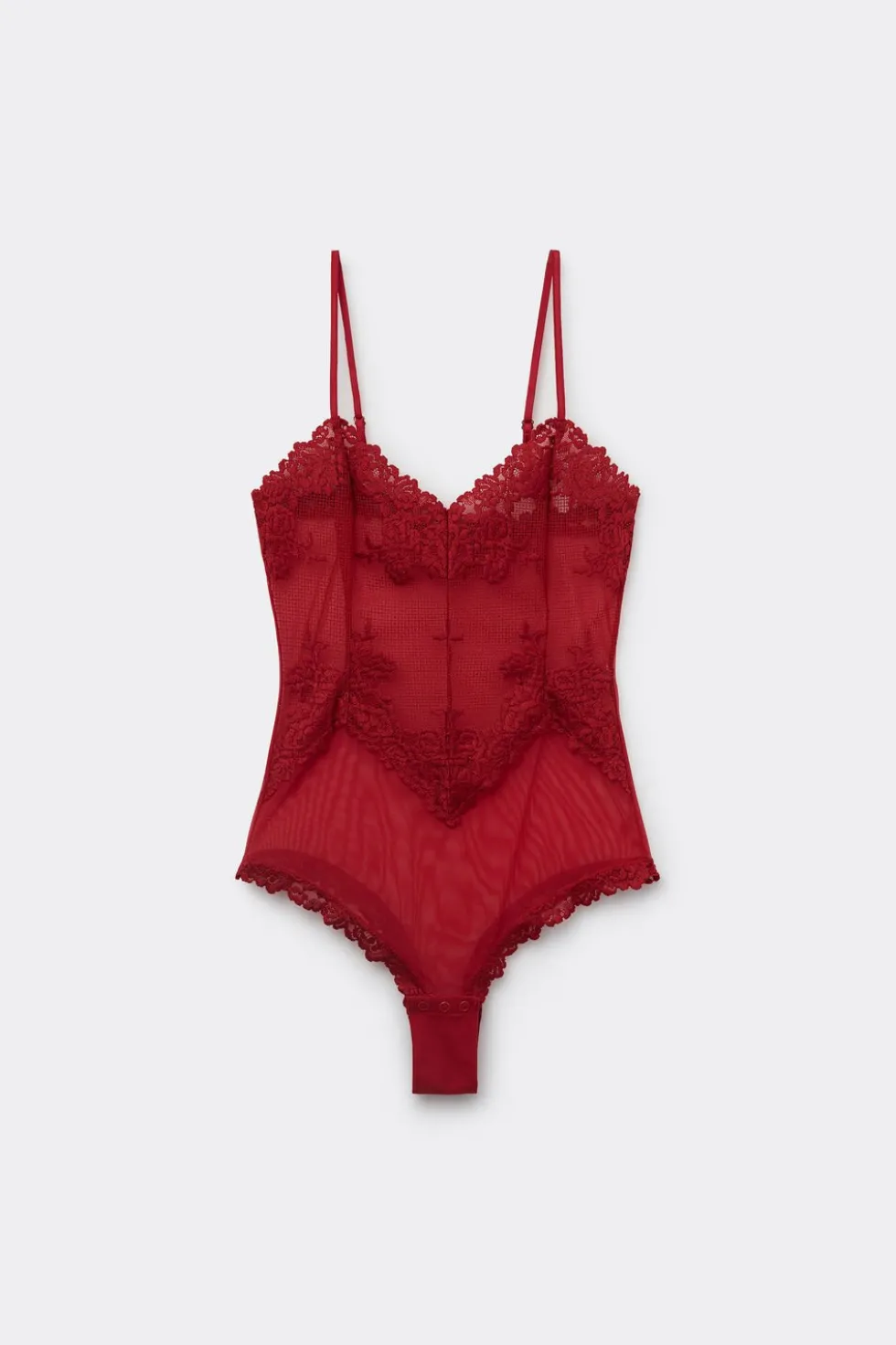 Pretty Flowers Tulle and Lace Bodysuit
