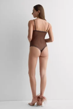 Pretty Flowers Tulle and Lace Bodysuit