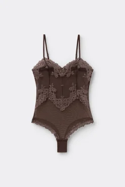 Pretty Flowers Tulle and Lace Bodysuit