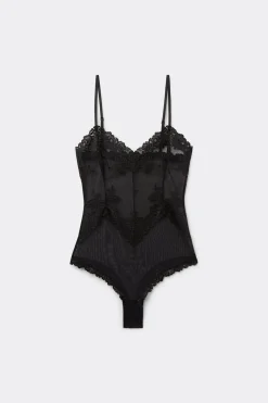 Pretty Flowers Tulle and Lace Bodysuit