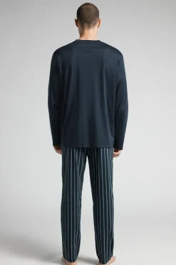 Printed Premium Mercerized Cotton Full Length Pajamas