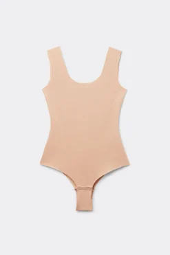 Raw Edge Cotton Bodysuit