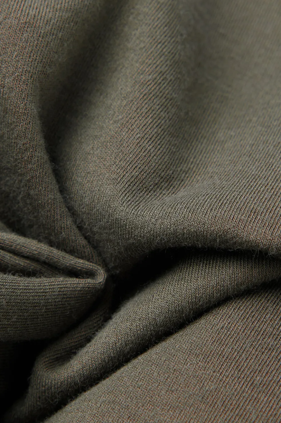 Raw Edge Round Neck Cotton Tank Top