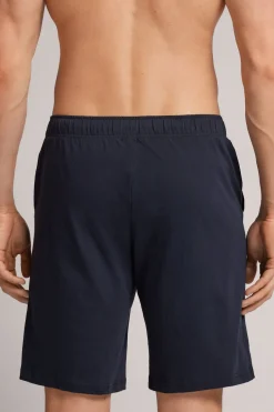 Rib Detail Cotton Shorts