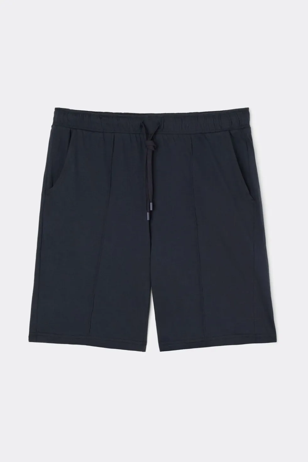 Rib Detail Cotton Shorts
