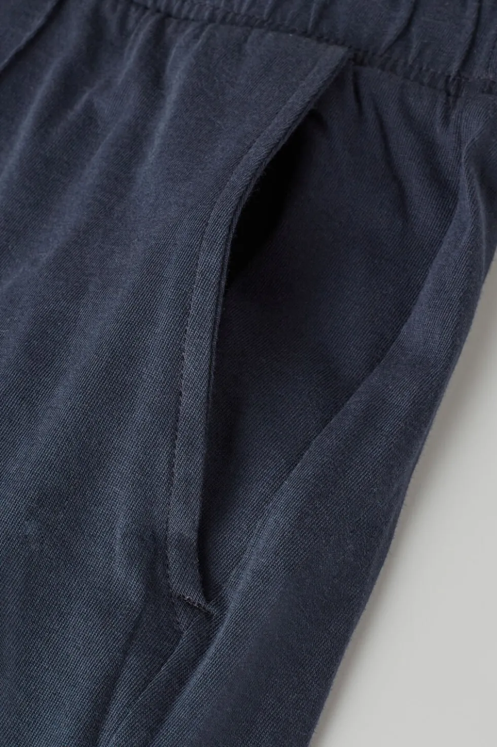 Rib Detail Cotton Shorts