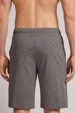Rib Detail Cotton Shorts