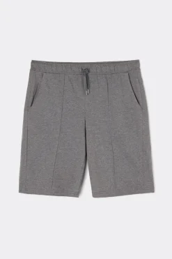 Rib Detail Cotton Shorts