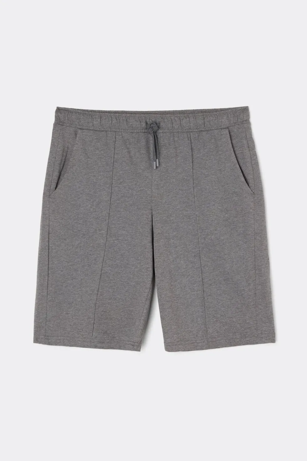 Rib Detail Cotton Shorts