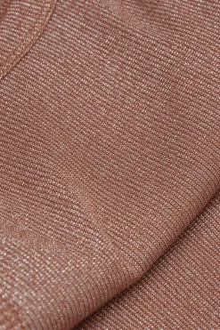 Ribbed Cotton Lamé Tank Top