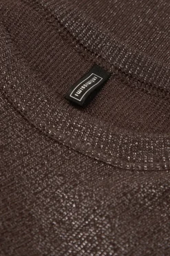 Ribbed Cotton Lamé Tank Top