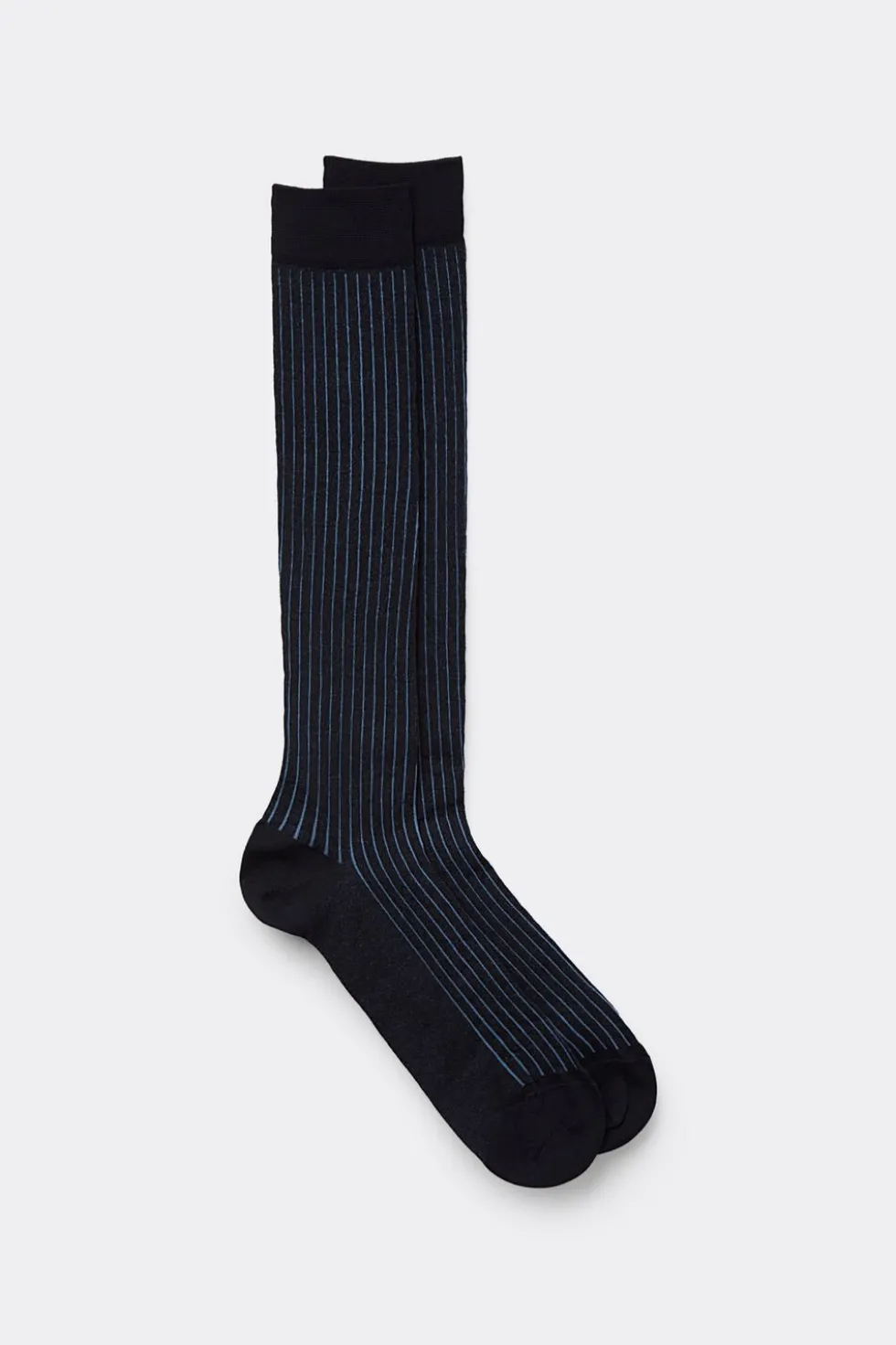 Ribbed Lisle Cotton Long Socks