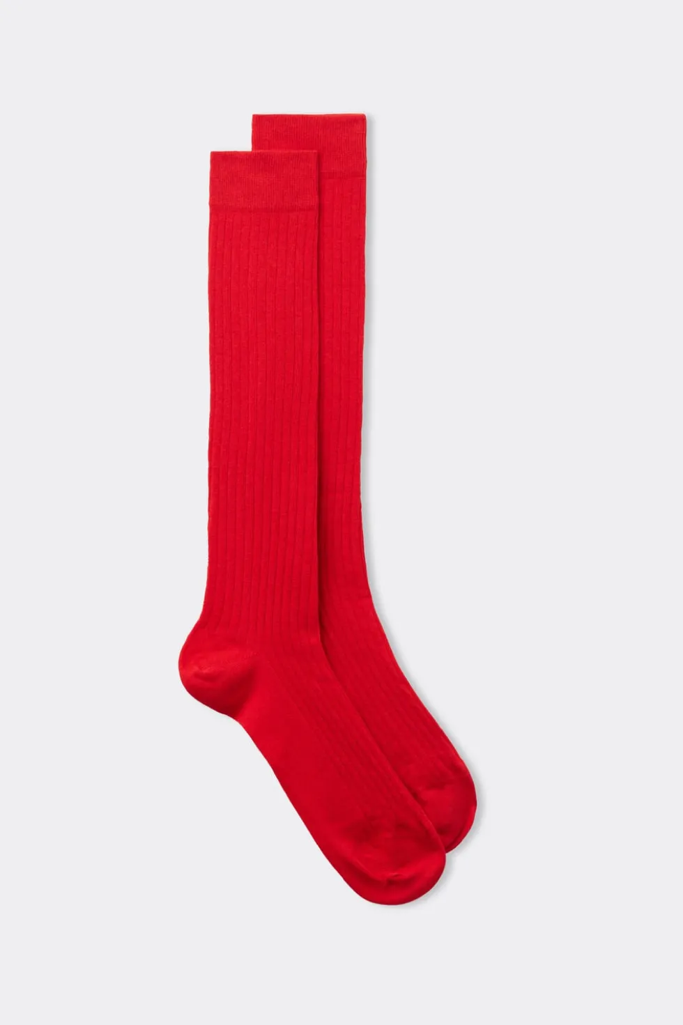 Ribbed Soft Cotton Knee Socks