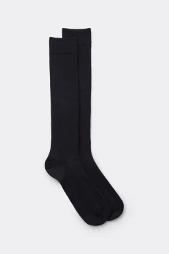 Ribbed Soft Cotton Knee Socks
