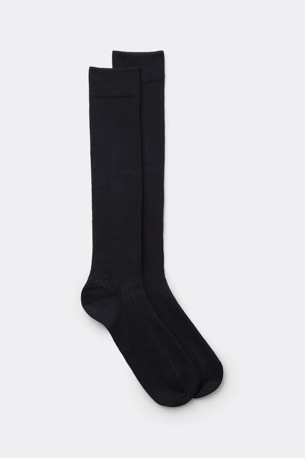 Ribbed Soft Cotton Knee Socks