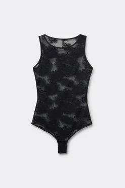 Sensual Texture Lace Bodysuit