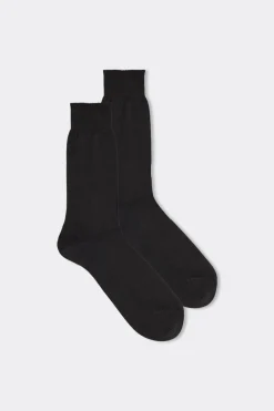 Short Cashmere-Silk-Cotton Socks