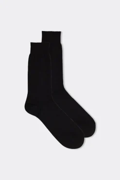 Short Cashmere-Silk-Cotton Socks